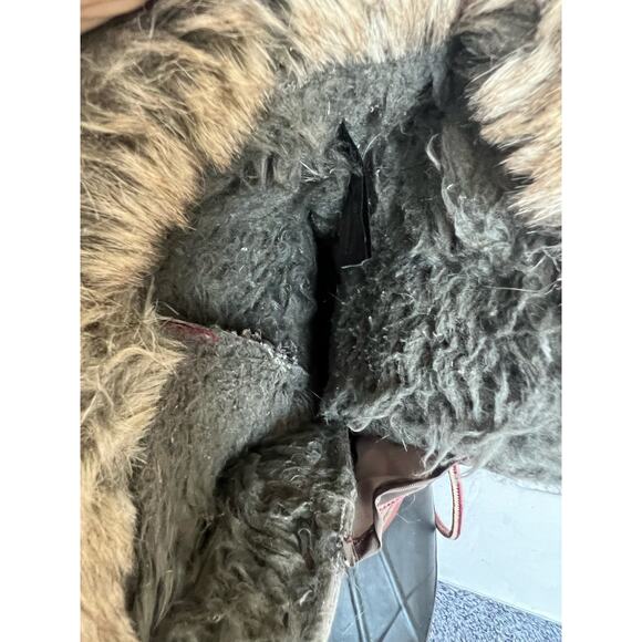 KHOMBU North Star Snow Waterproof Winter Faux Fur Brown Black Mid Calf Boots 9 - Picture 13 of 13